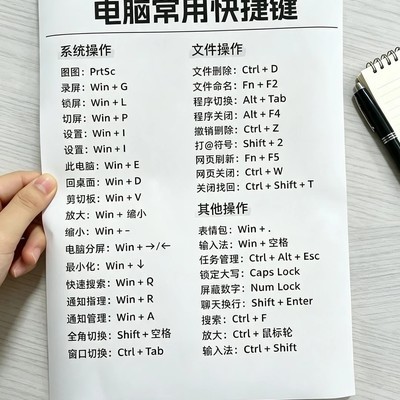 Excel与Windows快捷键速查