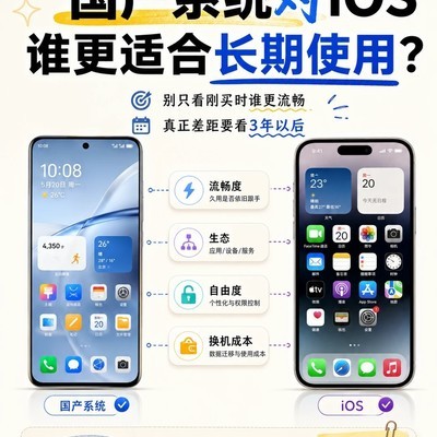 国产系统与iOS长期体验对比