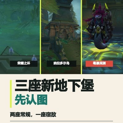 国服12.1三座新地下堡速览
