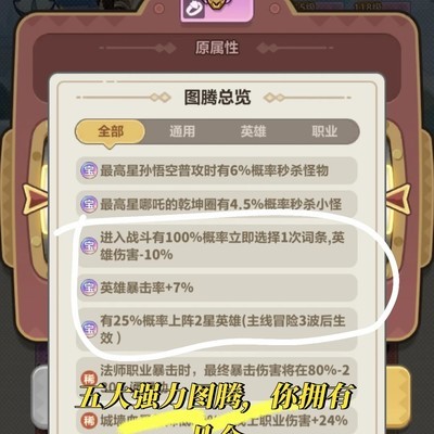 五大核心图腾解析