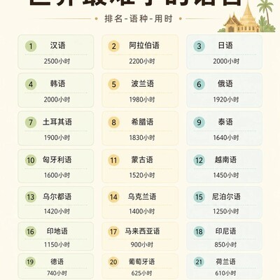 泰语学习难度真相揭秘