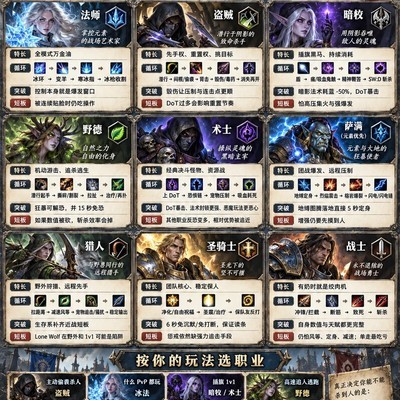 魔兽世界永恒版九大职业强度分析