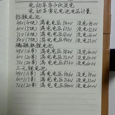 电动车电池电量识别方法