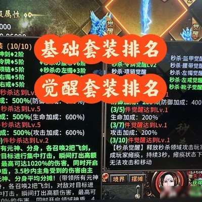 套装与觉醒套装排名