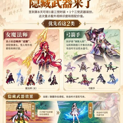 三觉时装武器选择指南