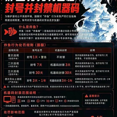 无畏契约炸鱼连带封号