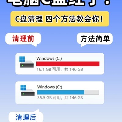C盘爆红急救清理指南