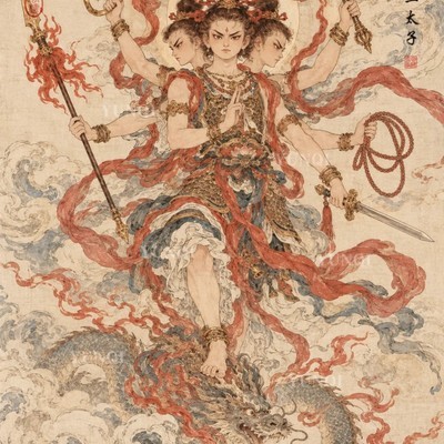 哪吒，从印度护法到中国叛逆战神