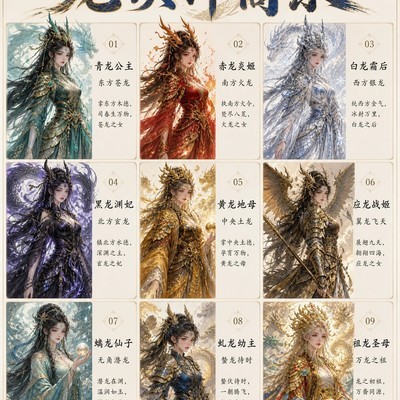 上古五方龙神图鉴