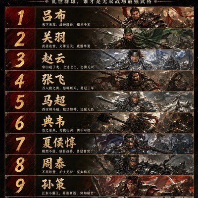 真三国无双战力TOP10