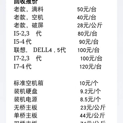 成都高价回收废旧电脑