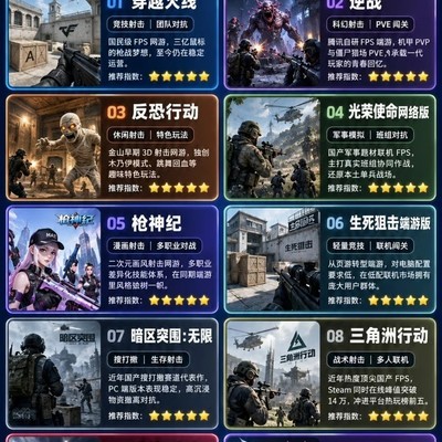 国产十大PC端FPS游戏