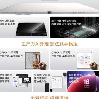 OPPO Find N6今日开售，售价9999元起