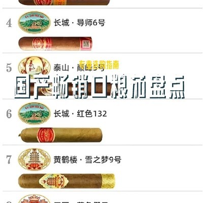 国产畅销口粮雪茄精选
