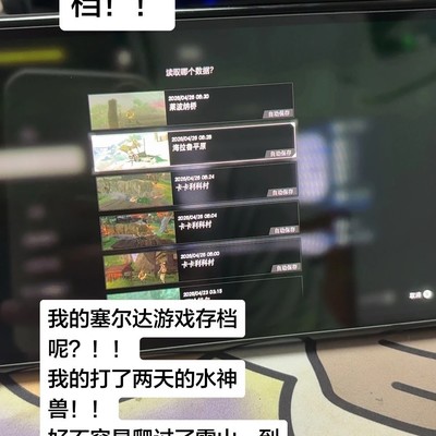 塞尔达传说存档恢复方法