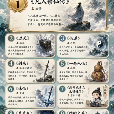 十大经典仙侠修仙小说