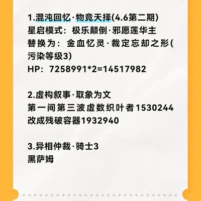 崩铁深渊怪物血量每日膨胀
