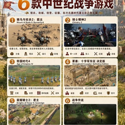 六款中世纪战争游戏推荐