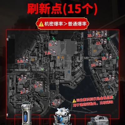 核电站15个露天红点位置