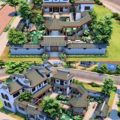 Sims4中式庭院建造指南
