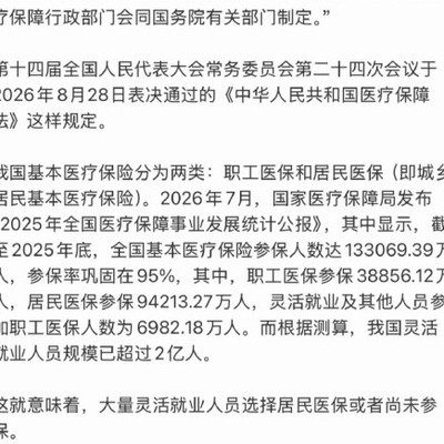 灵活就业人员超2亿