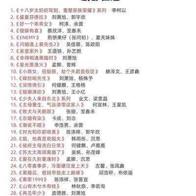 近期热门短剧推荐