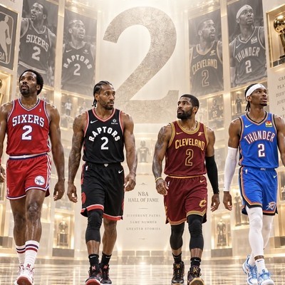 NBA历史2号球衣四大巨星