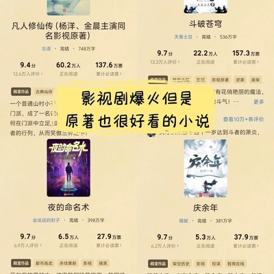 影视剧爆火背后的原著魅力