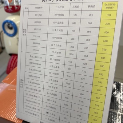 雅迪售后电池价格值不值
