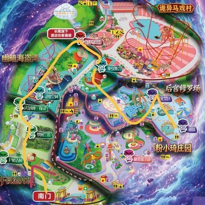 长隆万圣节屋实测路线