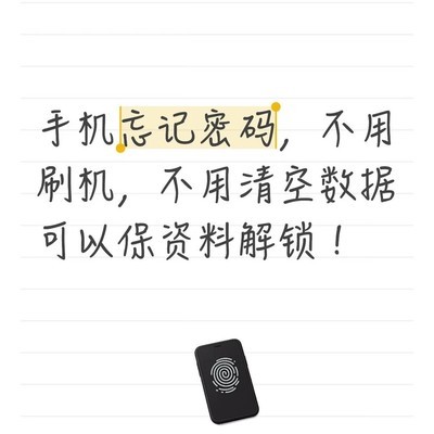 手机密码遗忘数据保全方案