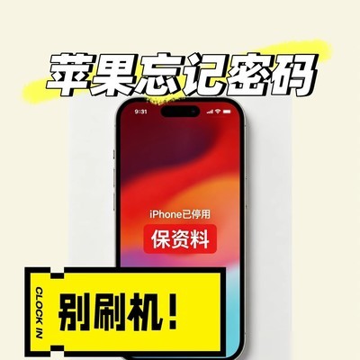 iPhone忘密码保资料解锁