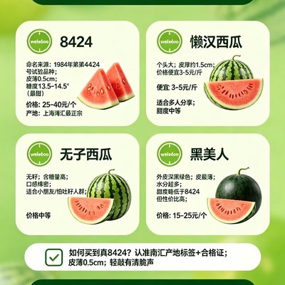 如何辨别真假南汇8424西瓜