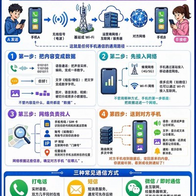 手机通信背后的数字接力