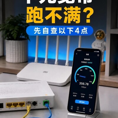 千兆宽带测速不达标原因