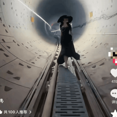 女子地铁隧道打卡引发安全讨论