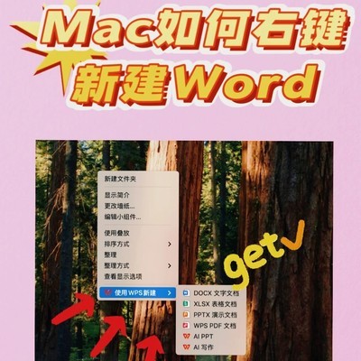 MacBook右键新建文档方法