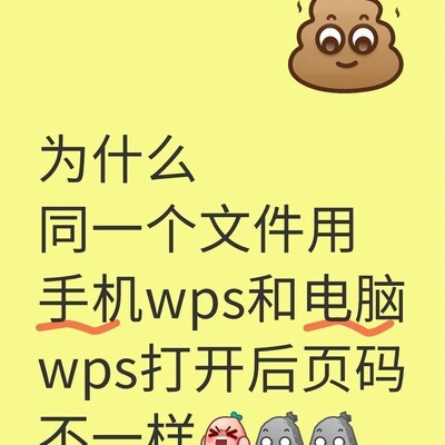 手机与电脑WPS页码不一致