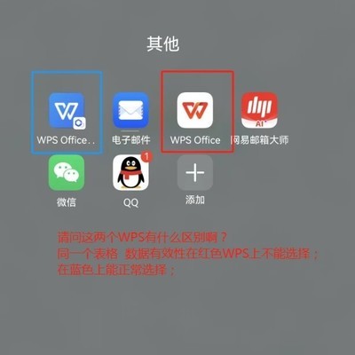 WPS平板版数据有效性异常