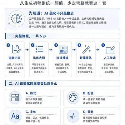 WPS AI一键美化PPT