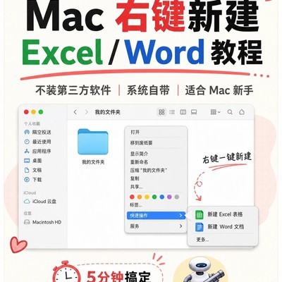 Mac Finder右键新建Office文档