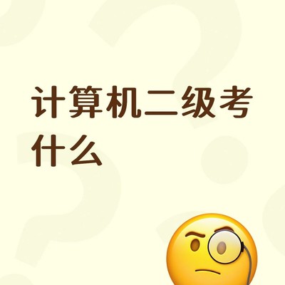 计算机二级考试全解析