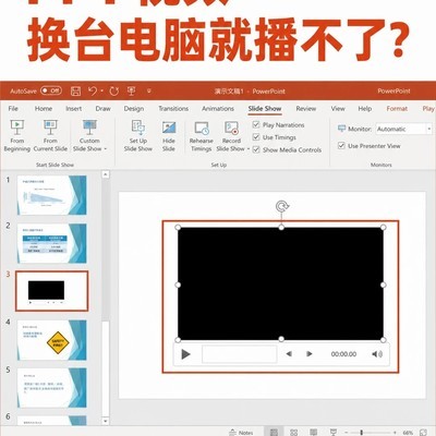 PPT视频跨电脑播放问题