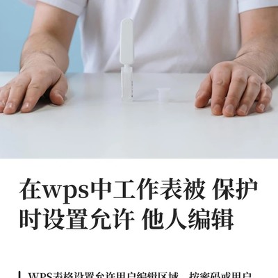 WPS工作表部分区域编辑设置