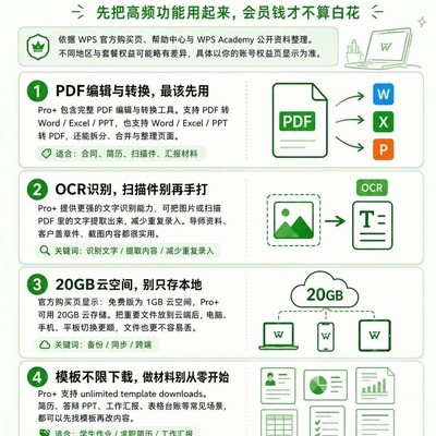 WPS大会员实用功能指南