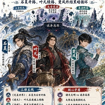 遮天三部曲，万古文明接力
