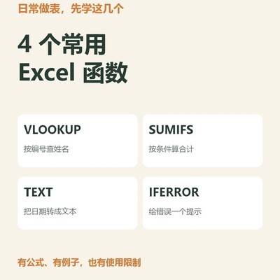 Excel四大实用函数详解