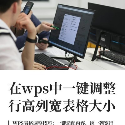 WPS表格一键调整行高列宽